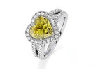 Buy Lab Grown Yellow Sapphire Engagement Rings